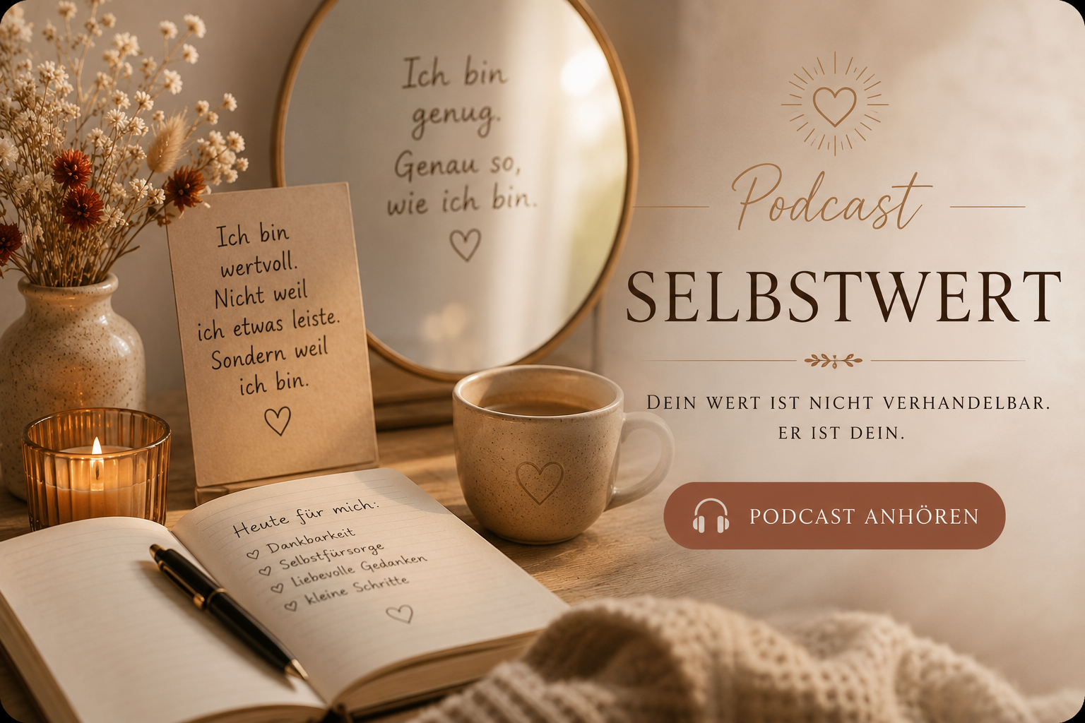Podcast über Selbstwert – dein Wert ist nicht verhandelbar