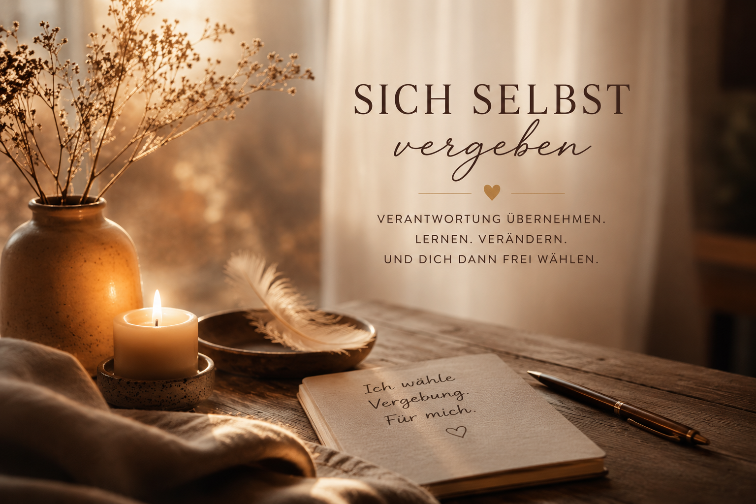 Sich selbst vergeben – warmes Hero-Bild