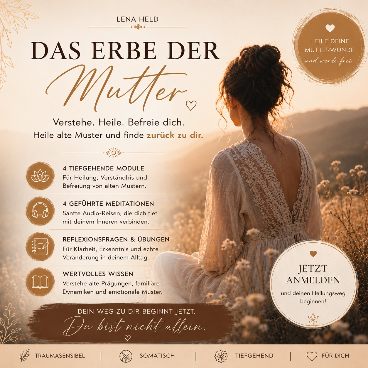 Kursbild zum Tiefenkurs Das Erbe der Mutter von Lena Held